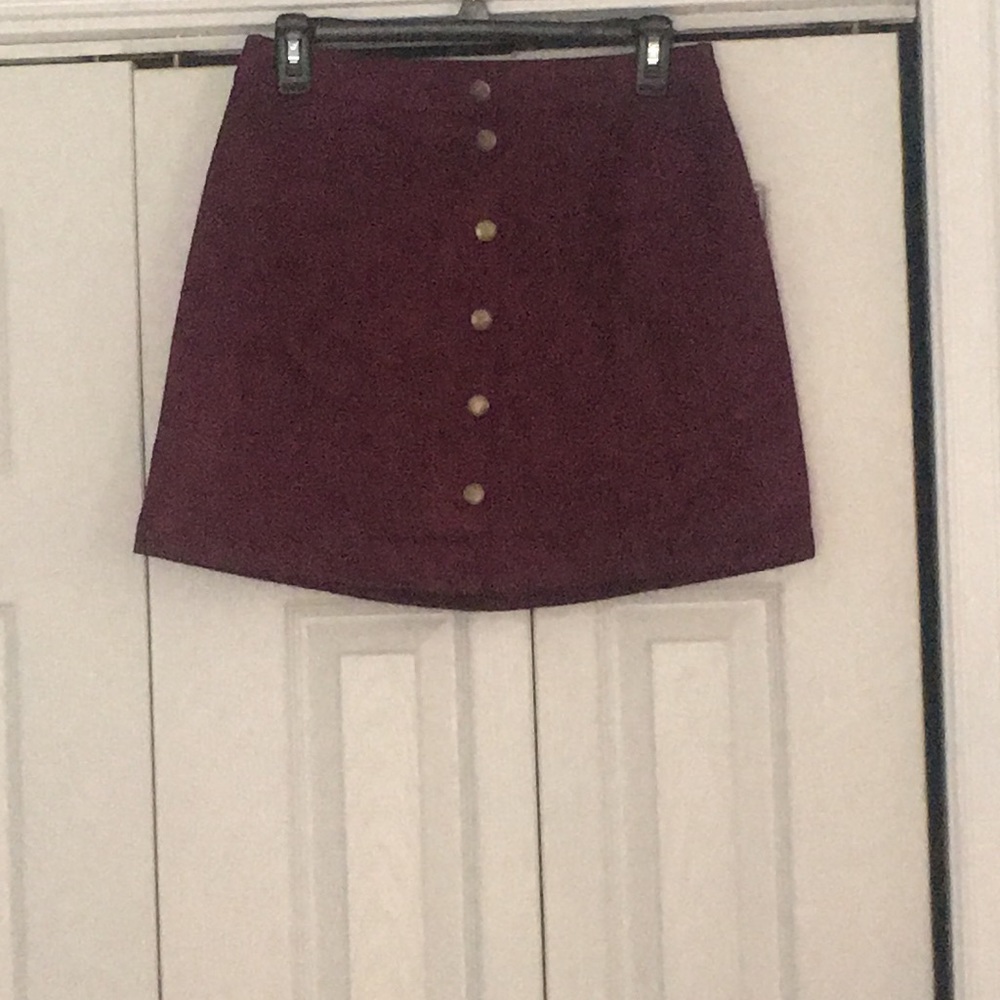 Purple suede skirt, Old Navy, size 2